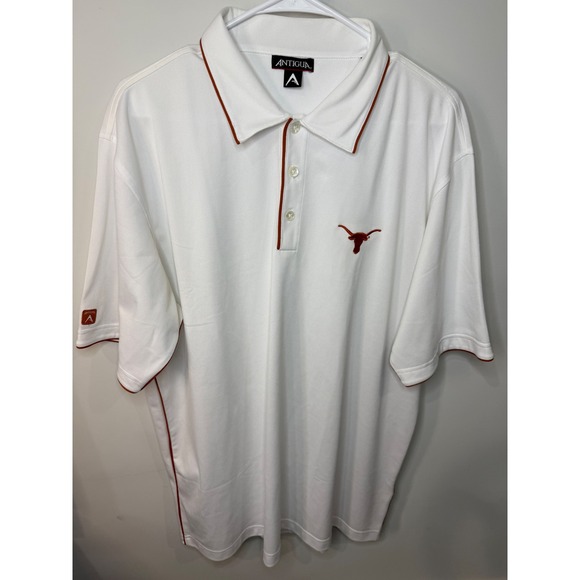 Antigua University of Texas Longhorns Polo Shirt Mens Size L - Picture 1 of 3